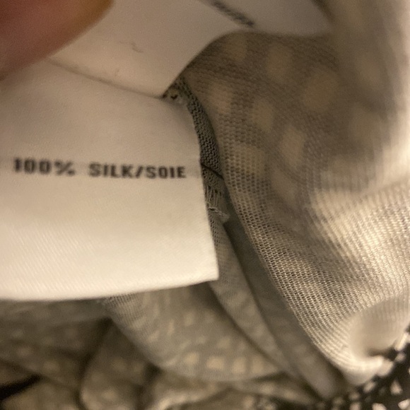 Diane Von Furstenberg Black & White Plaid Printed Silk Wrap Dress Size 4. - Picture 7 of 9